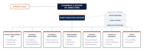 Safe Hands organisational structure