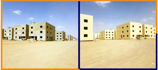 Completed residential blocks